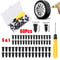 Tire Repair Kit Rubber Nails With Screwdriver For Cars Bikes Motorcycles 10