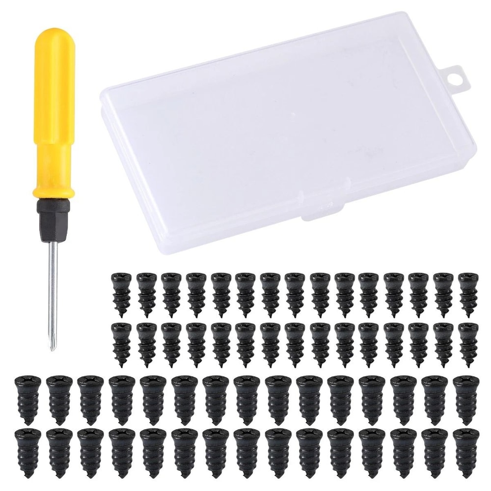 Tire Repair Kit Rubber Nails With Screwdriver For Cars Bikes Motorcycles 0