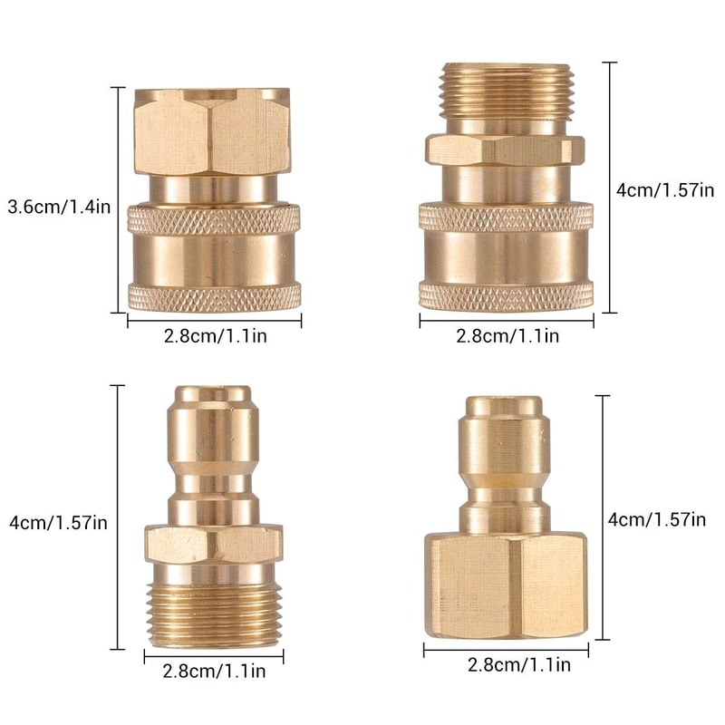 Pressure Washer Adapter Set Quick Connect Hose Kit 9