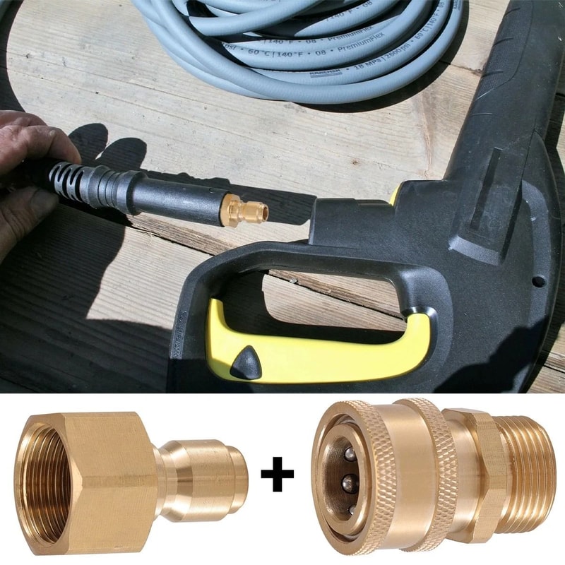 Pressure Washer Adapter Set Quick Connect Hose Kit 2