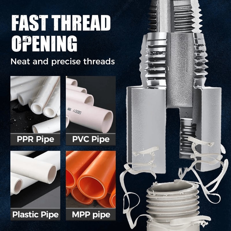 Pipe Threading Tool For PVC Water Pipe Repair 9