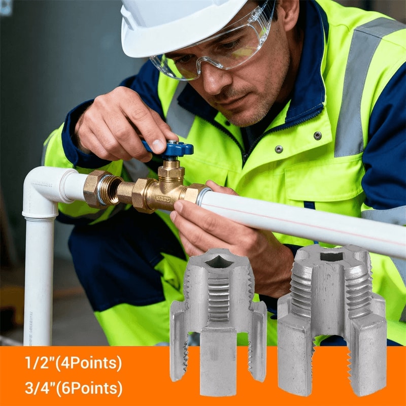 Pipe Threading Tool For PVC Water Pipe Repair 2