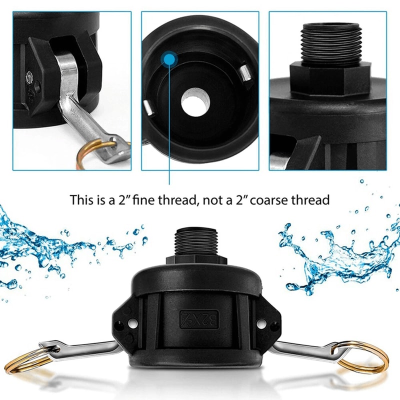 IBC Tote Adapter Camlock To Garden Hose Fitting For Gallon Tanks 5