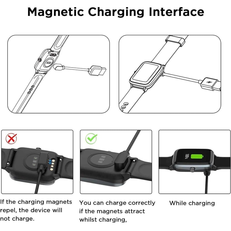 Magnetic Smart Watch Charger USB Replacement Cable 5