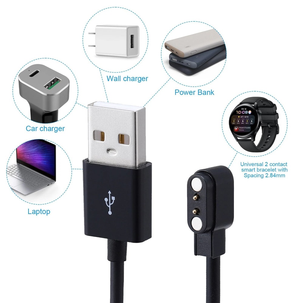 Magnetic Smart Watch Charger USB Replacement Cable 9