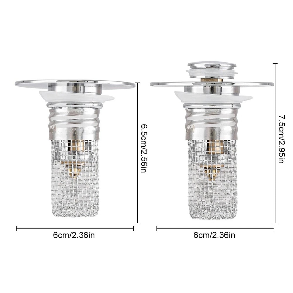 Pack Bathroom Sink Hair Catcher Pop Up Drain Stopper Filter 9