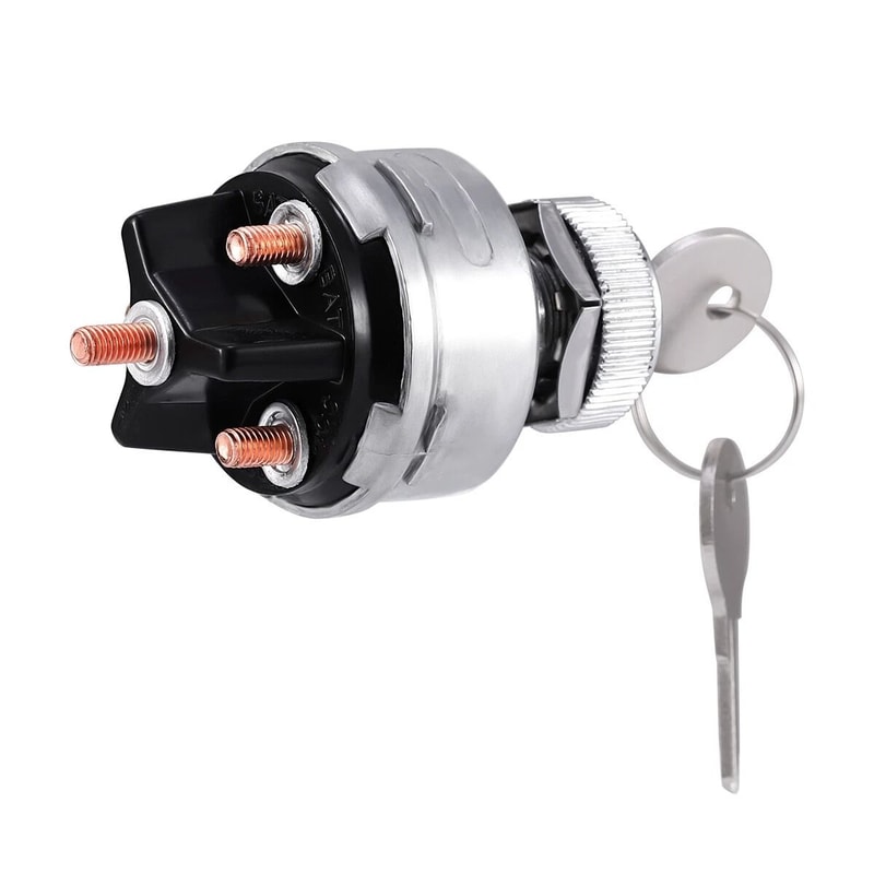 Universal Ignition Key Starter Switch With Keys For Car Tractor And Trailer 2