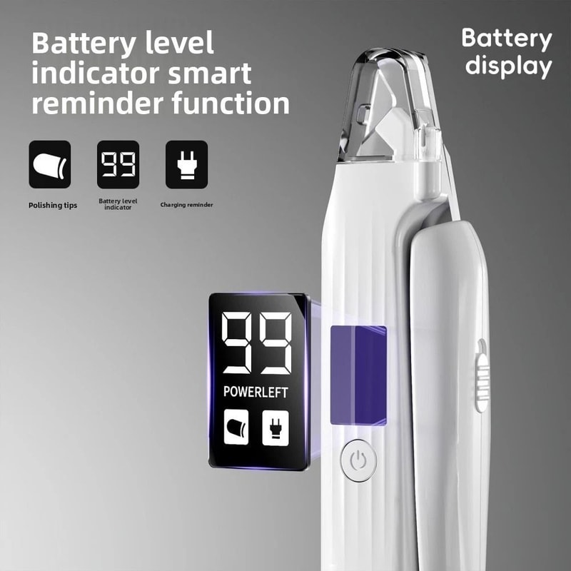 Dog Nail Grinder And Pet Nail Clipper With LED Light 5