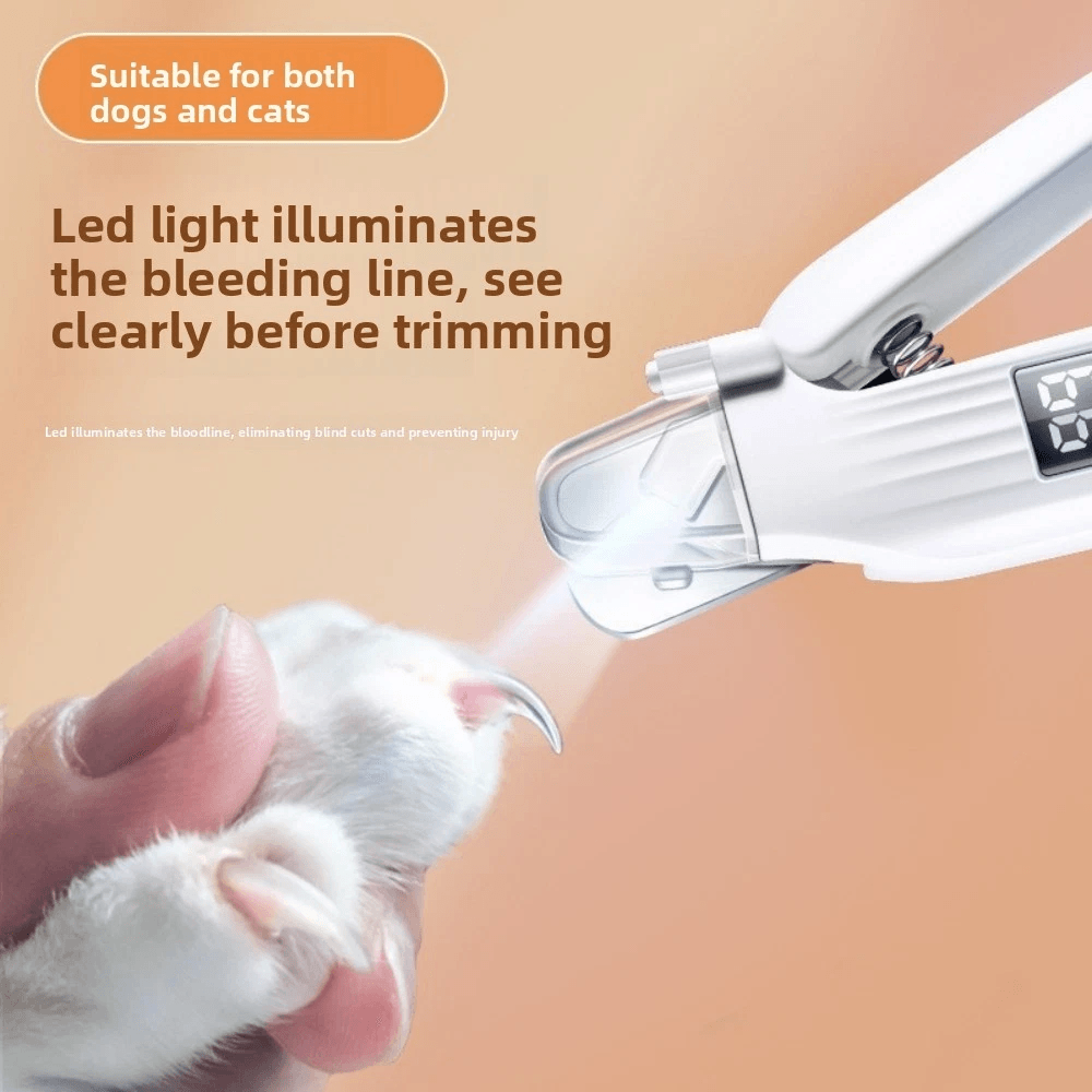 Dog Nail Grinder And Pet Nail Clipper With LED Light 2
