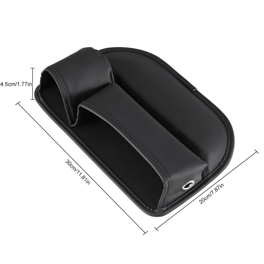 Right Side Car Seat Gap Filler Storage Box With Phone Holder 7