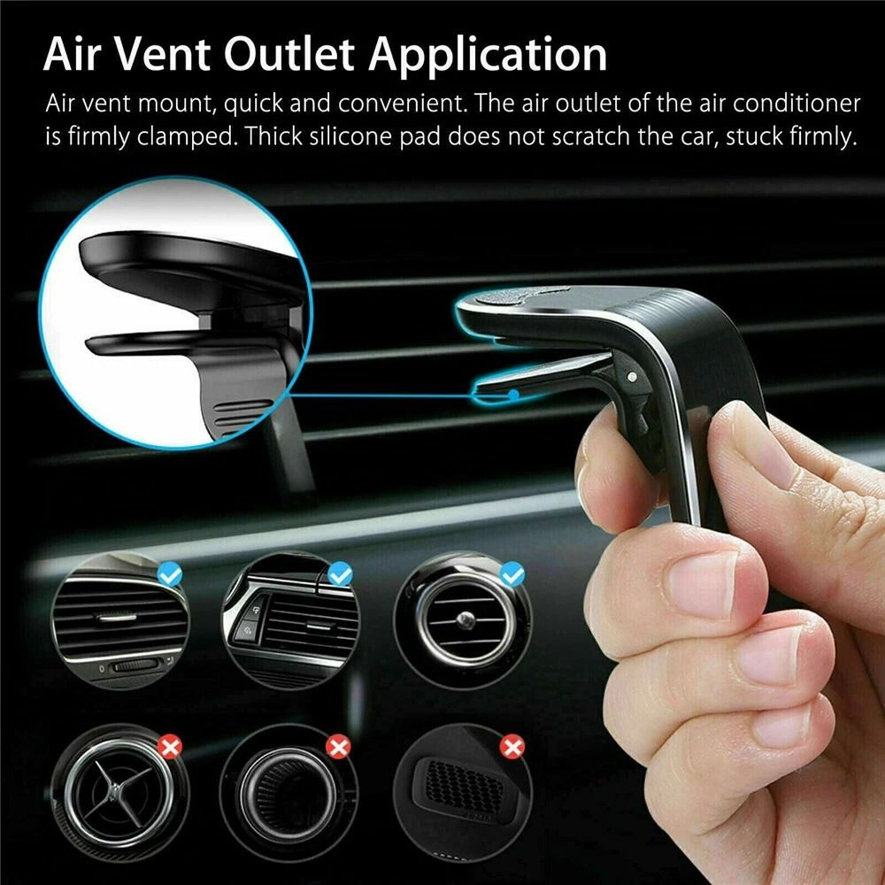 Magnetic Car Air Vent Phone Holder Universal Hands Free Mount 2