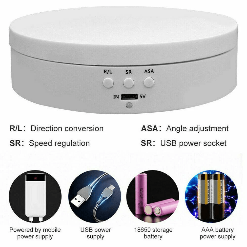 Electric Motorized Rotating Display Stand For Jewelry Photography 2