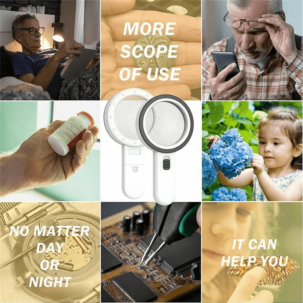 Magnifying Glass With Light For Seniors Reading And Close Work 3