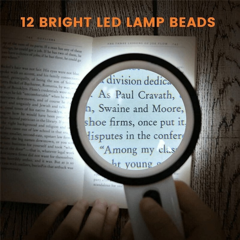 Magnifying Glass With Light For Seniors Reading And Close Work 2