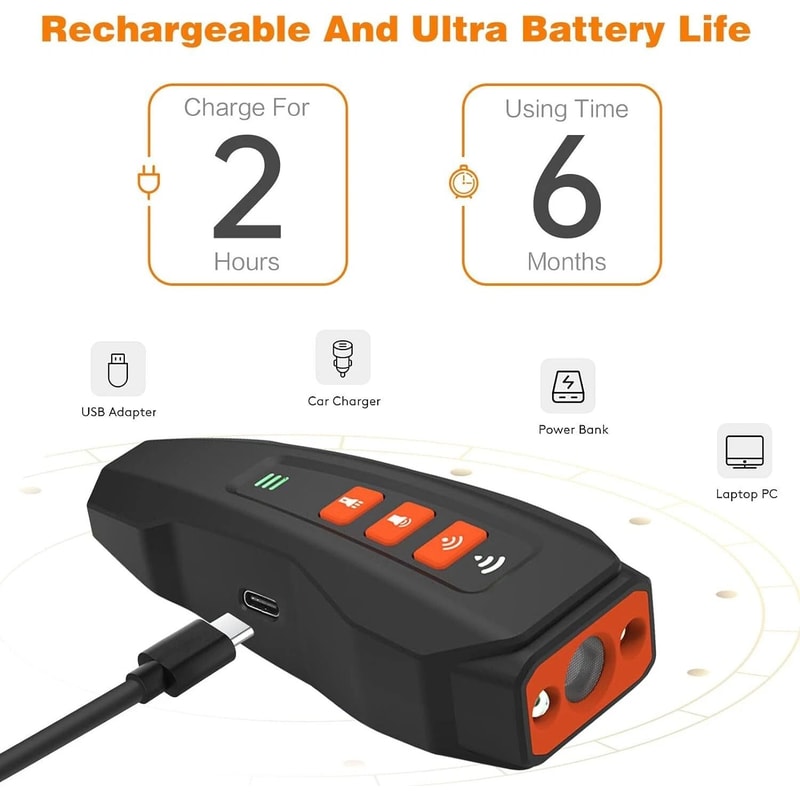 Rechargeable Ultrasonic Dog Bark Deterrent Training Tool 4