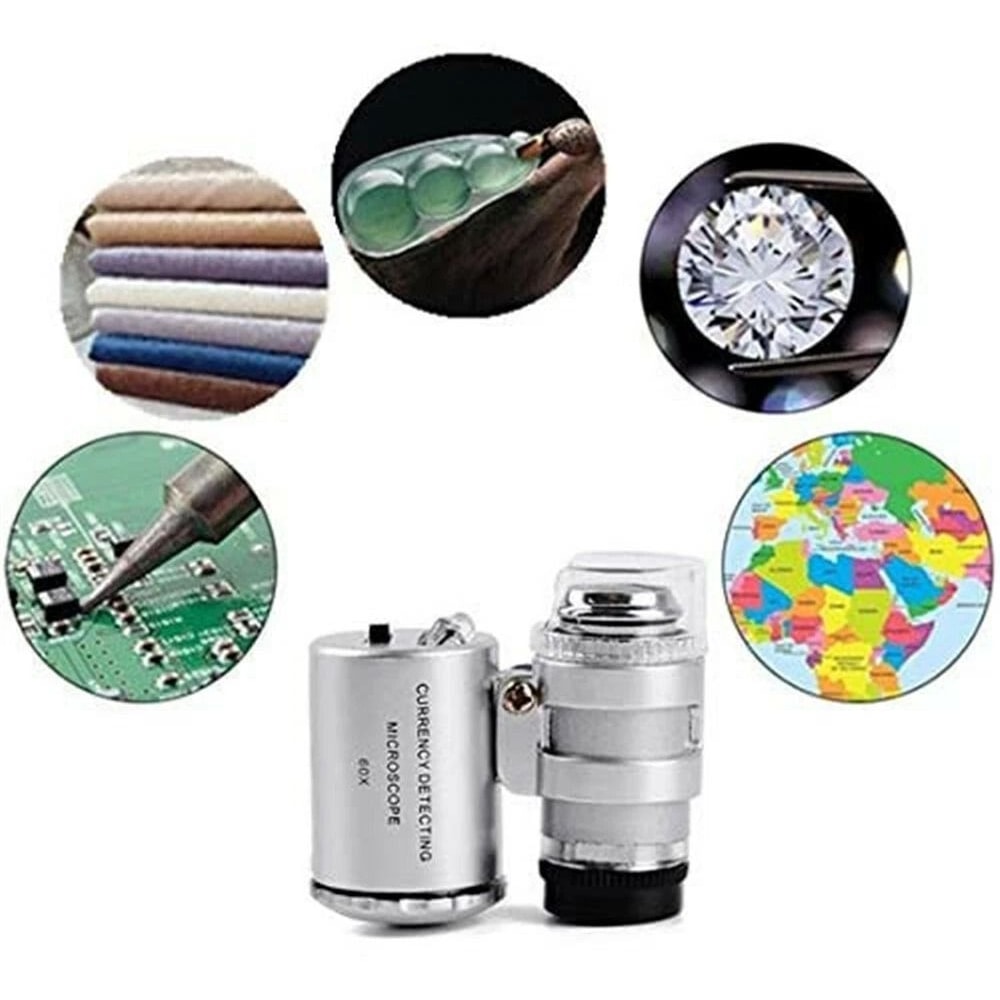 LED Jewelry Pocket Magnifier For Gems Coins And Fine Details 2
