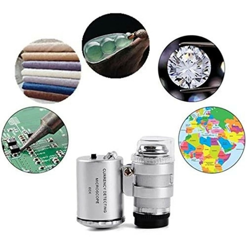 LED Jewelry Pocket Magnifier For Gems Coins And Fine Details 2