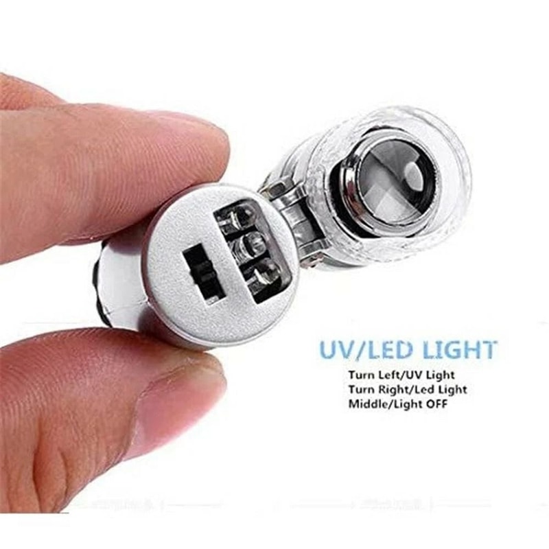 LED Jewelry Pocket Magnifier For Gems Coins And Fine Details 5