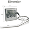 Remote Digital Meat Thermometer With Probe And Kitchen Timer 5