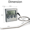Remote Digital Meat Thermometer With Probe And Kitchen Timer 5