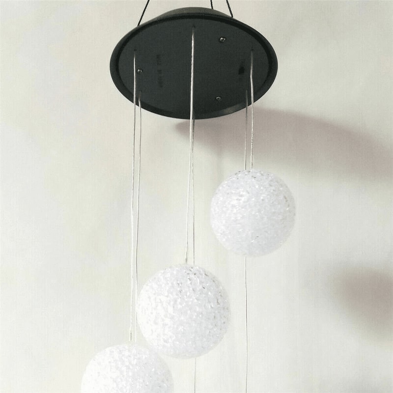 Solar Color Changing LED Ball Wind Chimes For Garden Patio Decor 2