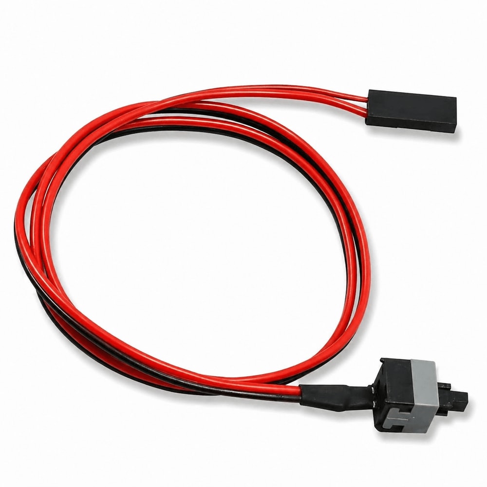 PC Power Switch Cable For ATX Motherboard On Off Push Button 1