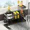 Stainless Steel Sink Caddy Sponge Organizer With Towel Holder 0