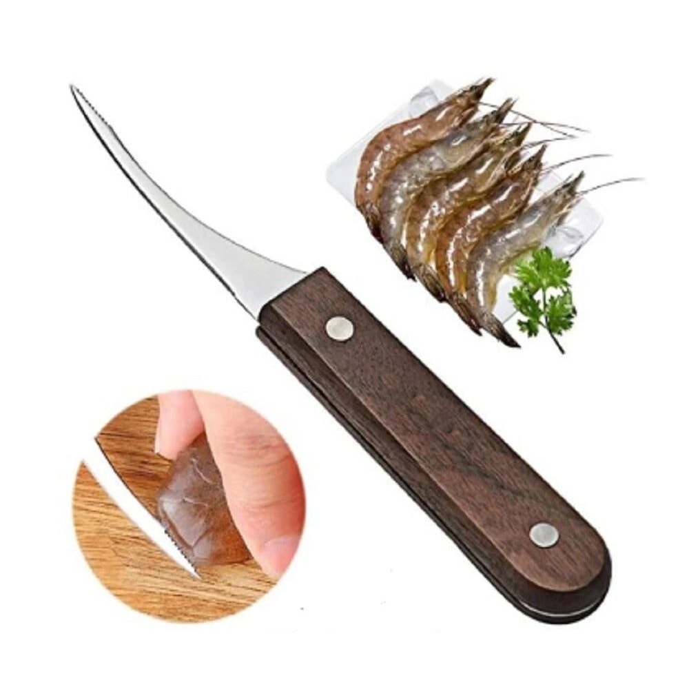 Stainless Steel Shrimp Peeler Deveiner Tool Set Quick Shrimp Cleaner For Kitchen Use 0