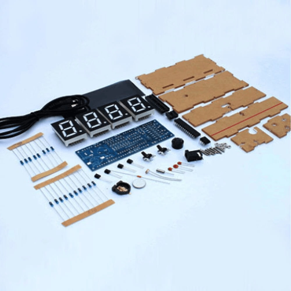 DIY Digital Clock Kit Digit LED Light Control Electronic Soldering Project 2