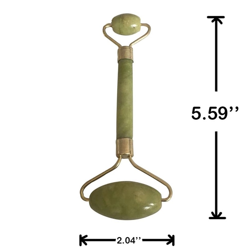Natural Jade Roller Gua Sha Facial Massager Anti Aging Facial Tool Set 4