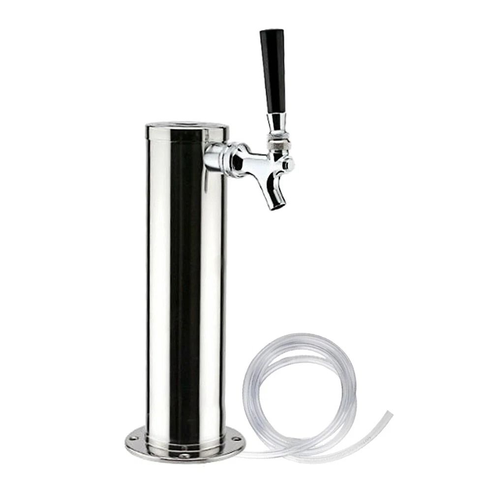 Premium Stainless Single Tap Draft Beer Tower Faucet For Home Brew Kegerator 4