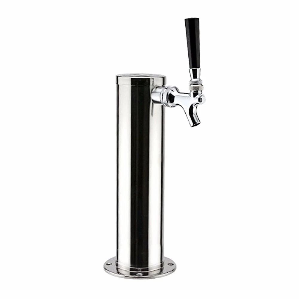 Premium Stainless Single Tap Draft Beer Tower Faucet For Home Brew Kegerator 10