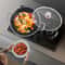 Non Stick Paella Pan With Lid Stainless Steel Frying Skillet For Cooking 3