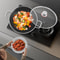 Non Stick Paella Pan With Lid Stainless Steel Frying Skillet For Cooking 3