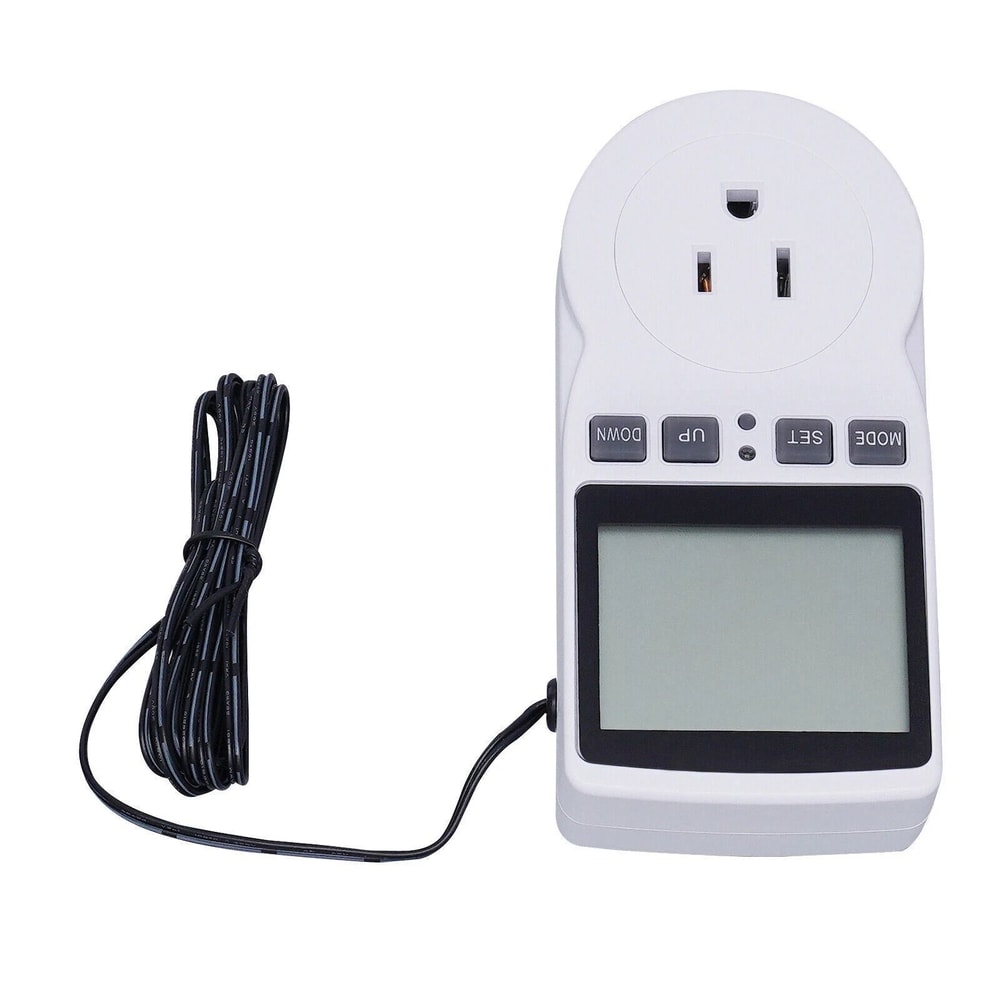 Smart LCD Plug In Thermostat Timer Temperature Controller Switch For Home Greenhouse 4