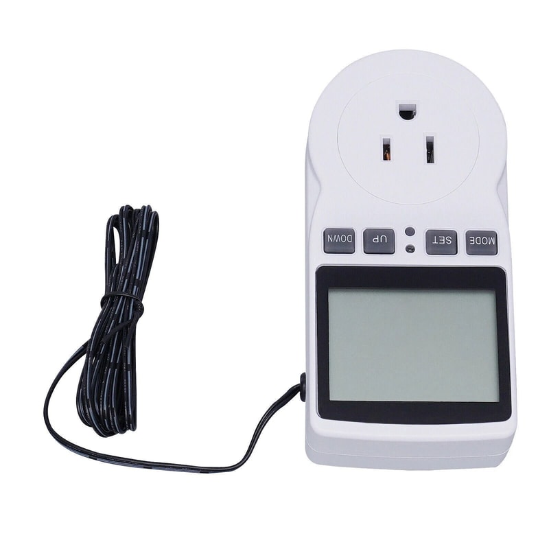 Smart LCD Plug In Thermostat Timer Temperature Controller Switch For Home Greenhouse 4