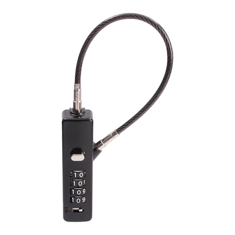 Digit Combination Cable Lock For Bike Luggage Fences And Garage Gates Secure And Durable 4