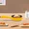Yellow Compact Mini Electric Skillet Non Stick Portable Frying Pan 0