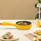 Yellow Compact Mini Electric Skillet Non Stick Portable Frying Pan 2