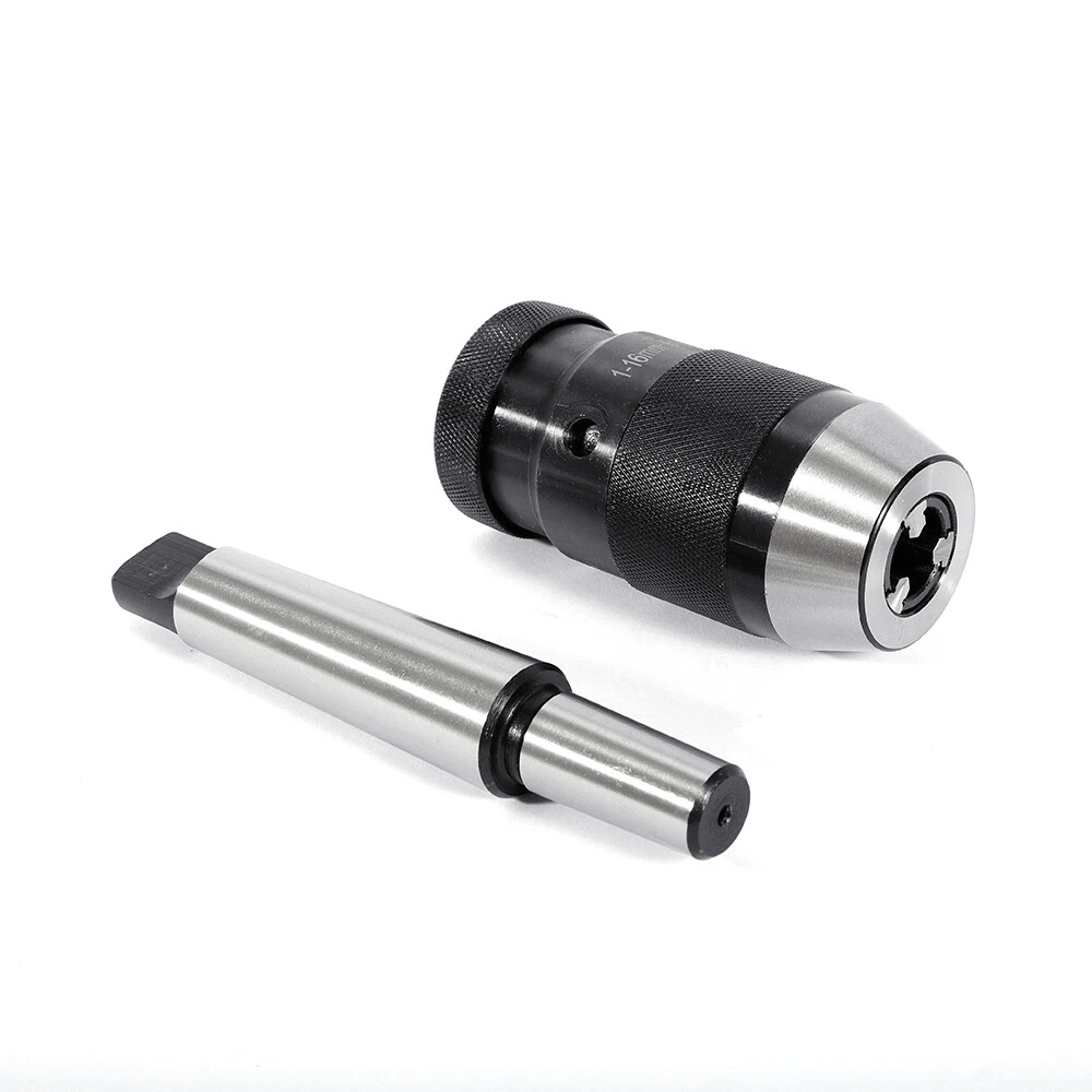Precision Keyless Drill Chuck With Arbor For Lathe Mill 5
