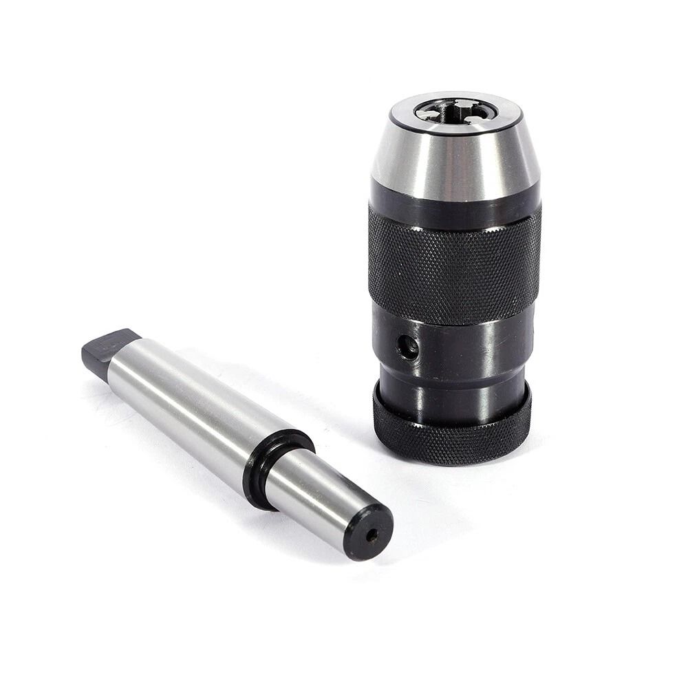 Precision Keyless Drill Chuck With Arbor For Lathe Mill 7
