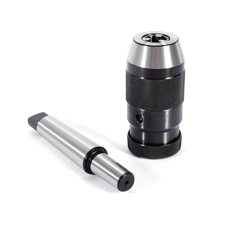 Precision Keyless Drill Chuck With Arbor For Lathe Mill 7