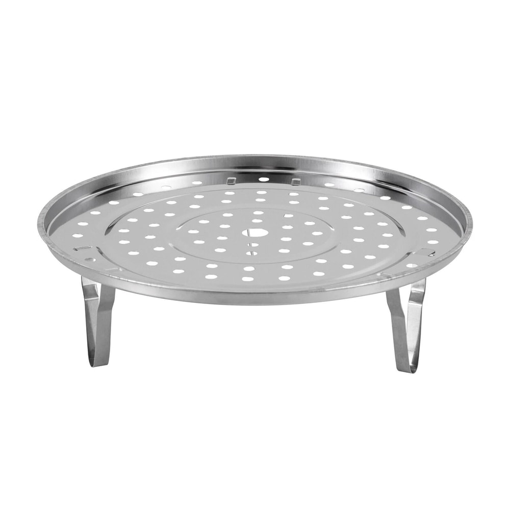 Stainless Steel Stock Pot With Steaming Rack Clear Lid Perfect For Cooking Steaming 7