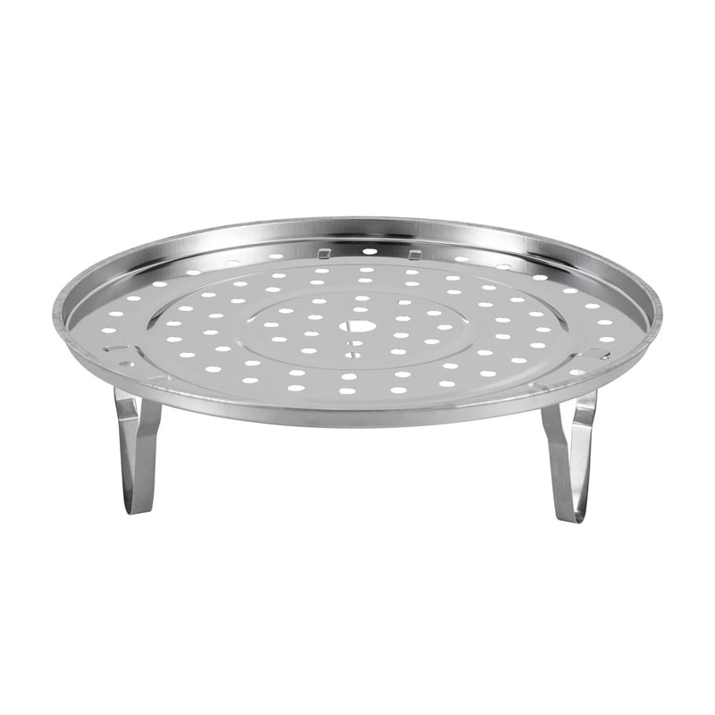 Stainless Steel Stock Pot With Steaming Rack Clear Lid Perfect For Cooking Steaming 7