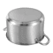 Stainless Steel Stock Pot With Steaming Rack Clear Lid Perfect For Cooking Steaming 9