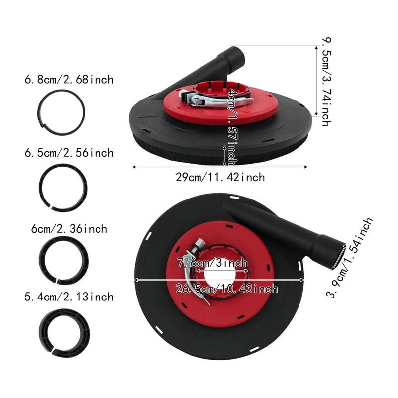 Premium Angle Grinder Dust Cover Durable Dust Shroud For Angle Grinder Debris Protection Attachment 15