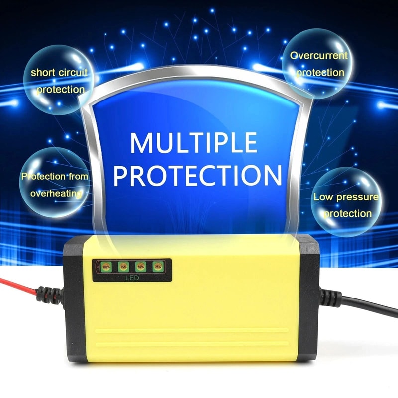 Car Battery Charger Maintainer Portable RV Motorcycle Truck Battery Maintainer For All Vehicle Typ 9