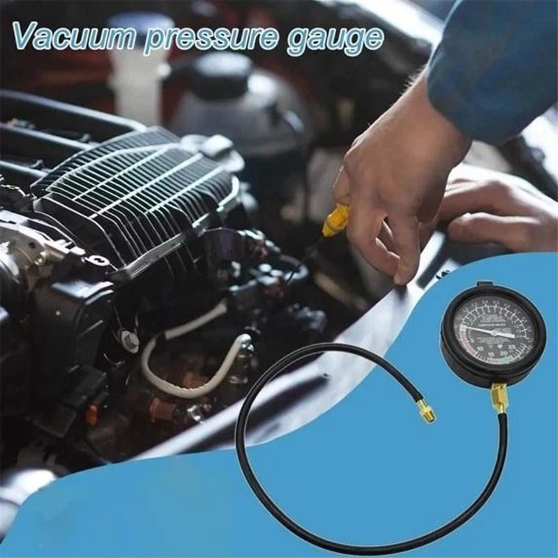 Fuel Pump Tester Vacuum Pressure Gauge Kit Automotive Diagnostic Tool Set 5