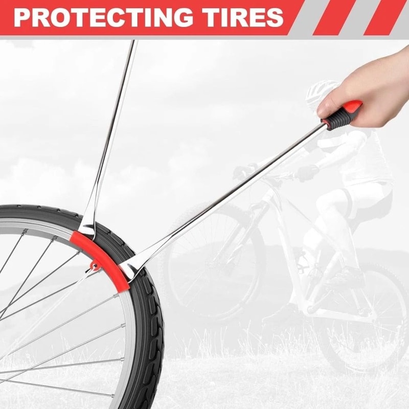 Motorcycle Tire Spoon Lever Iron Tool Kit Durable Tire Changing Tools For Easy Tire Repair 8