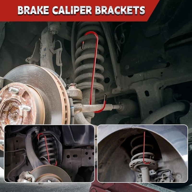 Car Brake Piston Wrench Tool Portable Caliper Pad Installer With Hangers For Effortless Brake Maint 3